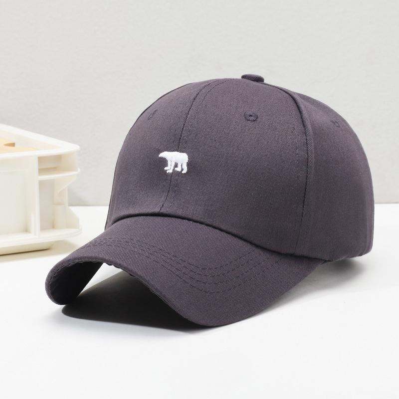 Trendy Embroidered Unisex Baseball Cap - Japanese Korean Style, Duckbill Design, Sun Protection