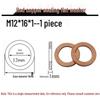 Annealed Red Copper Gasket Washer Pad for Sealing Fastener, M4-M34