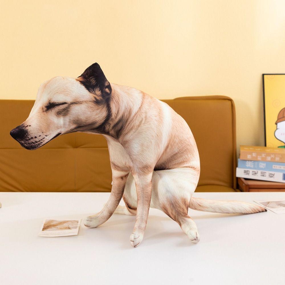 Realistic Dog Stuffed Toy Simulation Animal Puppy Toy Creative Dog Plush Pillow Home Decor
