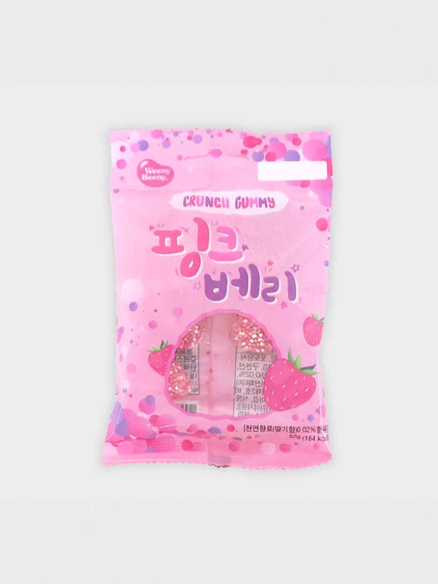 Crunchy Pink Berry Candy Snacks 52g 1ea