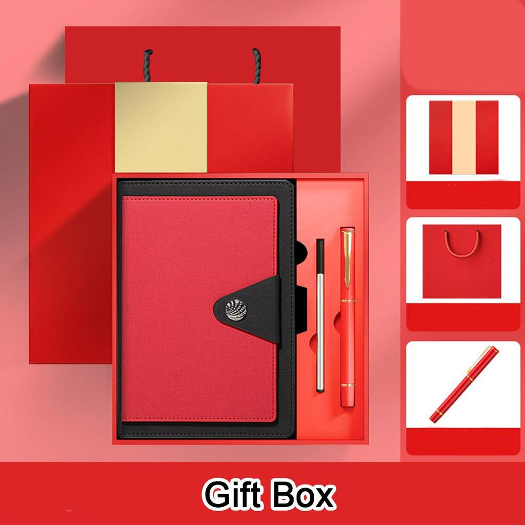 A5 thickened cloth business notebook, student subject notebook, work meeting record book, buckle diary, lined inner pages, 160 sheets, 320 pages