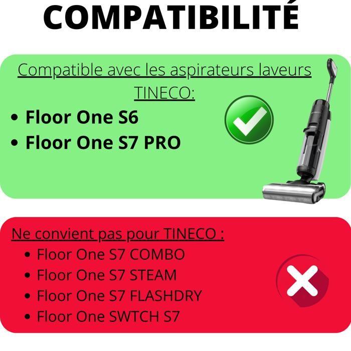 Filter - Phonillico® - Tineco Floor One S6/S7 PRO - Pack of 4 - HEPA - Replacement
