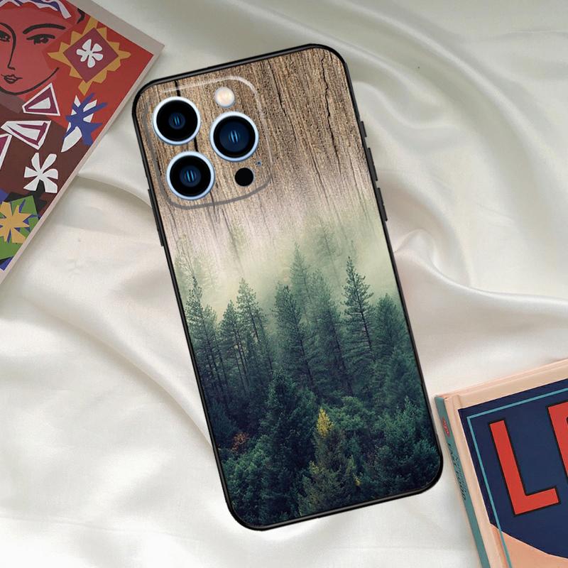 Nature Forest Mountain Phone Case For iPhone 16 14 13 12 11 15 17 Pro Max 15 16 Plus 13 Mini 16e 17 Air Funda Cover