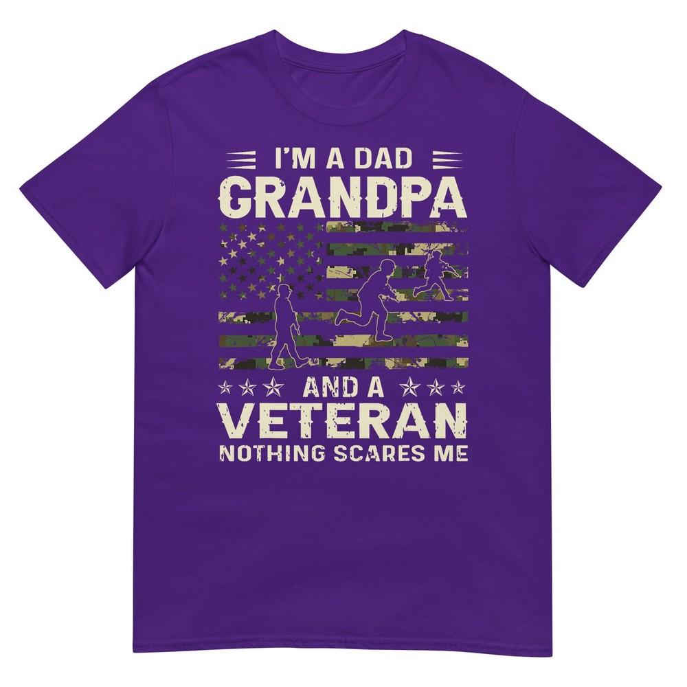 Im A Dad Grandpa And Veteran Fathers Day American Flag TShirt