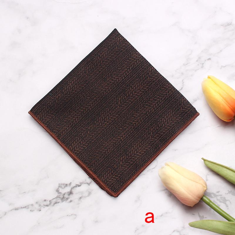 Men'S Dress Business Wedding Suit Pocket Towel Striped Flower Chest Towel Handkerchief Banquet Small Square Towel