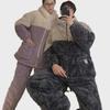 Conjunto de pijama de franela acolchada para pareja: Chaqueta con cremallera y forro polar coral grueso para el invierno