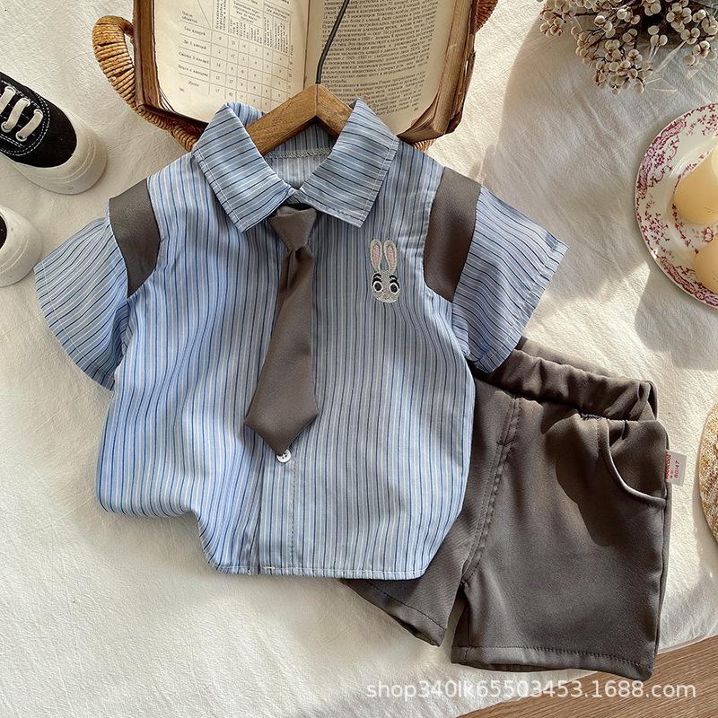 Baby Clothes Suit Summer Children Boys Fashion Shirt Shorts 2Pcs/Sets Kids Outfits Toddler Casual Costume Infant Tracksuits