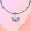 Elegant Copper Craft Flying Dragon Egg Zircon Pendant Jewellery Charms Bracelet Lovely Fine Plata Bead Women Gift