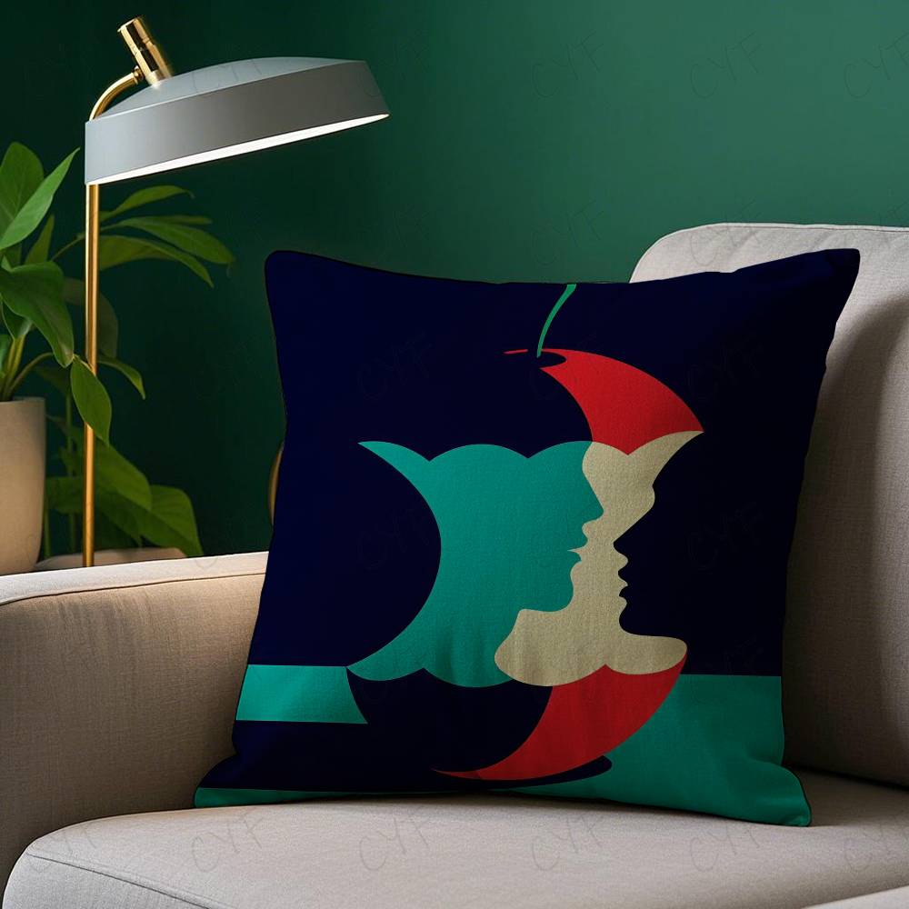 M-Malika Favre Ant Vantage Simple Pillow Case Anti-Dustmite Pillowcase Invisible Zipper Silky Short Plush Sofa Cushion Cover