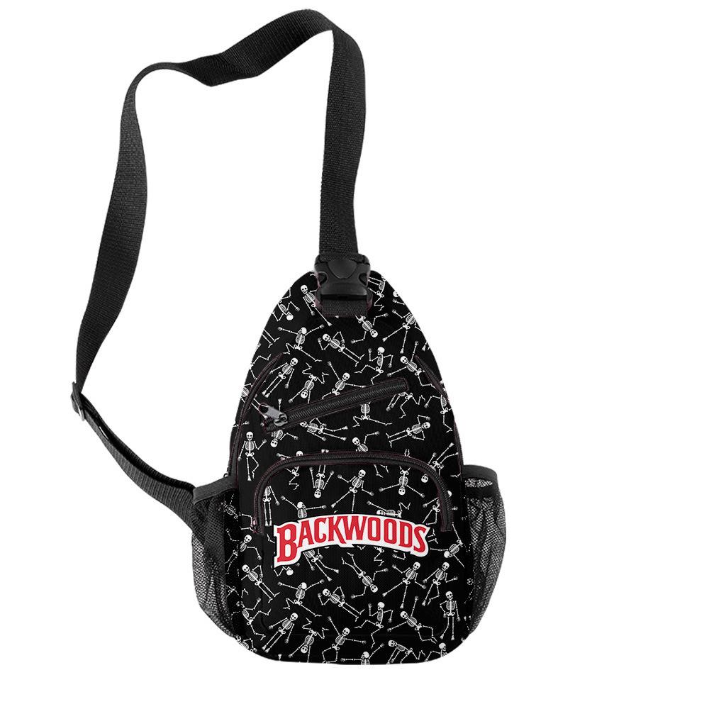 Backwoods 3D Printed Breathable Wear-Resistant Men'S Shoulder Bag Satchel Breast Bag