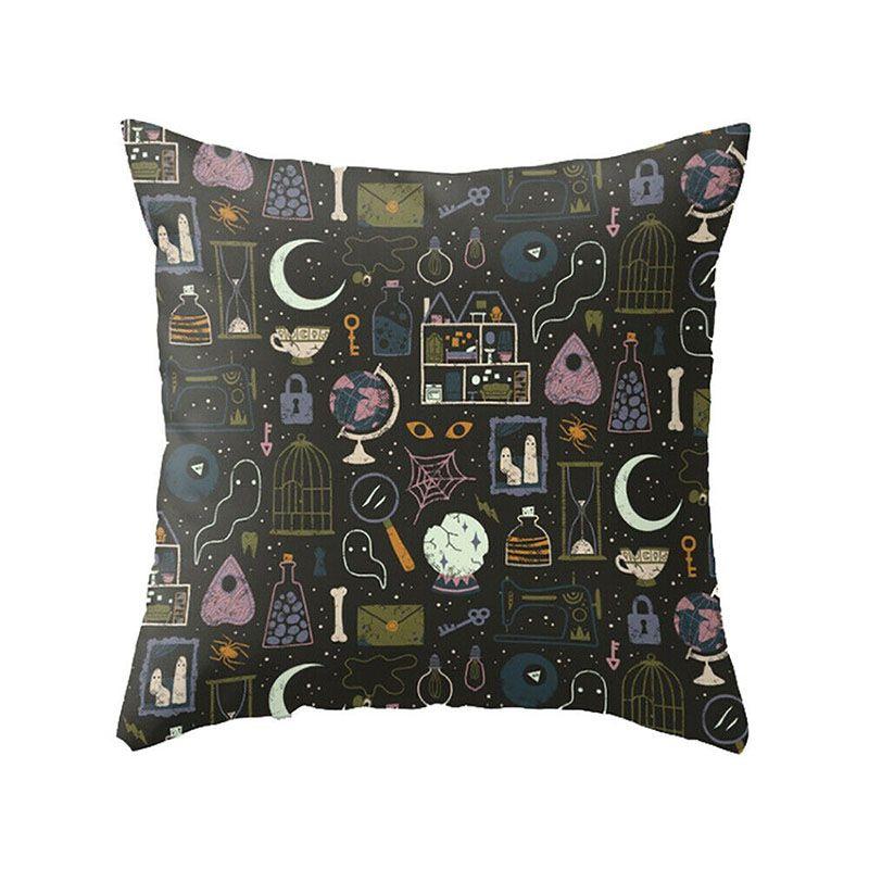 Fronha de Almofada com Estampa de Halloween Super Macia Ideal para Decoração de Casa e Presentes