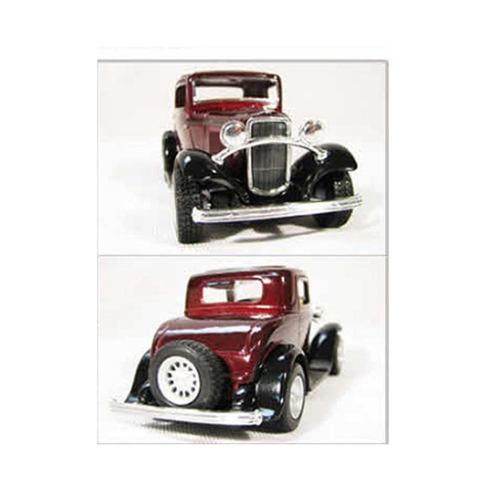 Kinsmart 1:32 Schaal Ford 3-Raams Coupé Diecast Modelauto, Willekeurige Kleur (1 st)