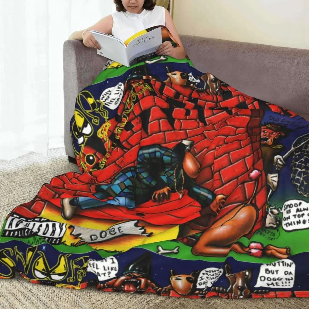 Snoop Doggy Dogg Doggystyle Death Row Records Decken Flanell Ultraweiche Überwurfdecken für Zuhause Couch Bett Teppich