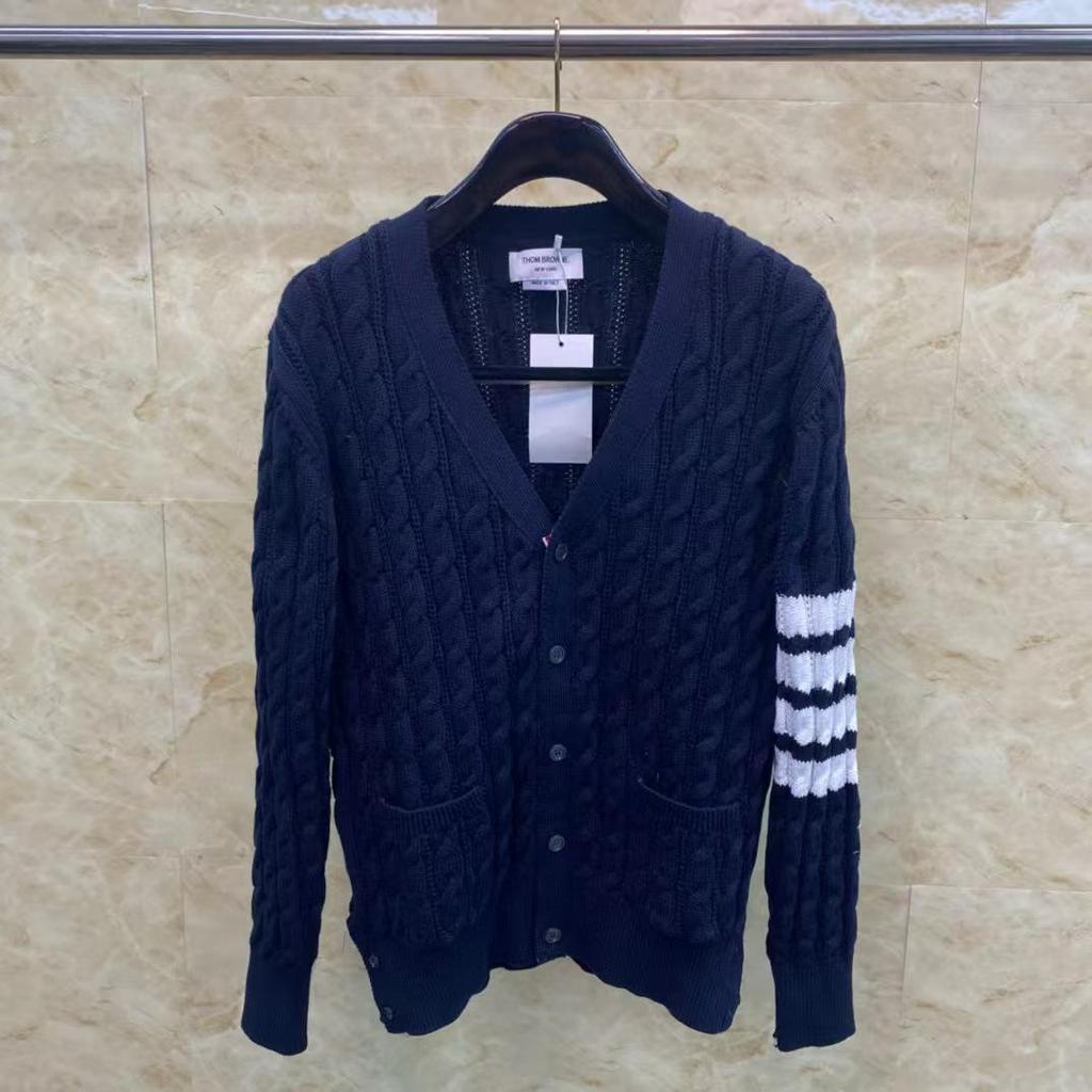 Trendy TB23 Knitted Cardigan: New Style, Delicate Twist Design, Comfortable, Casual, and Versatile.