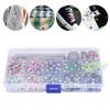 Eyelets Set Grommets Kit Boxed MultiColor Hollow Rivet DIY Project Craft Metal Tool KQ201