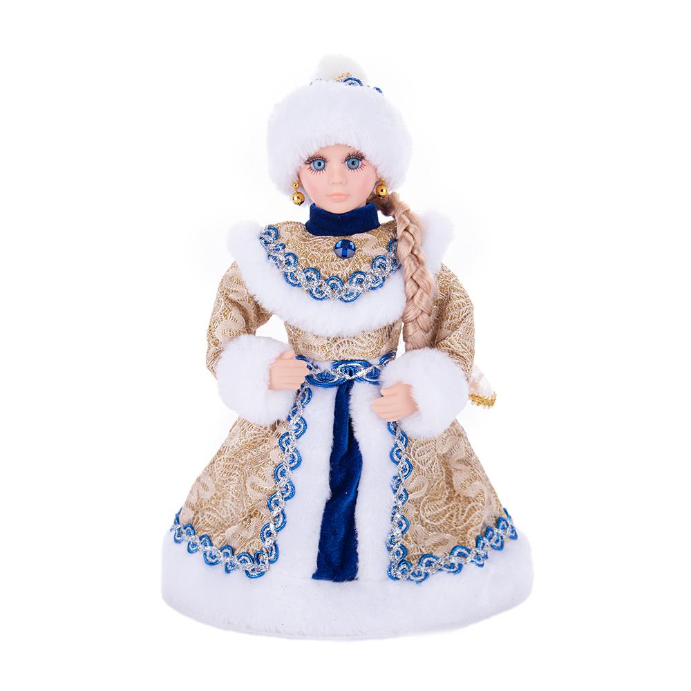 Blue & Gold Snegurochka Plush Ornament