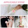 Hand Wrist Flower Corsage Set For Gift Giving Brides Assorted Color Country Style 5 Sets