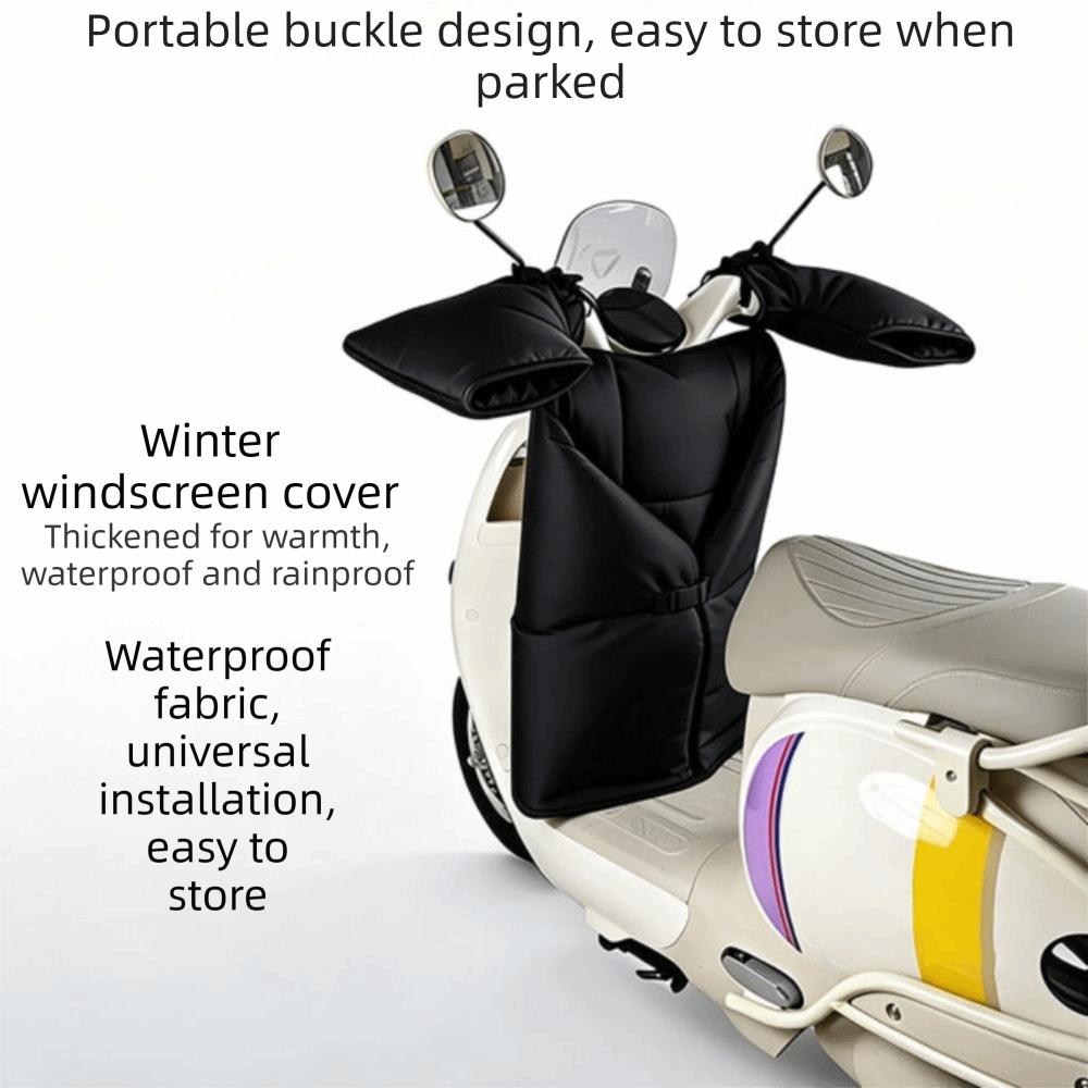 Double-sided Waterproof Motorcycle Windscreen Cover Waterproof Leg Warmer Autumn and Winter