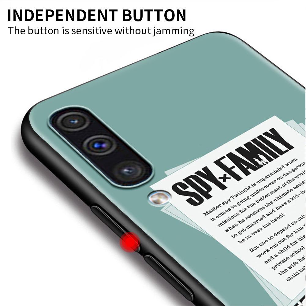 Soft Case For Samsung Galaxy Note 20 Ultra 10 Plus Lite A50 A70 A20 A40 A20e 9 8 A60 A10e Funda Phone Cover SPY×FAMILY Anime Sac