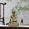 Thai Buddha Figurine Fengshui Resin Buddha Statue for Bookshelf Cabinet Home