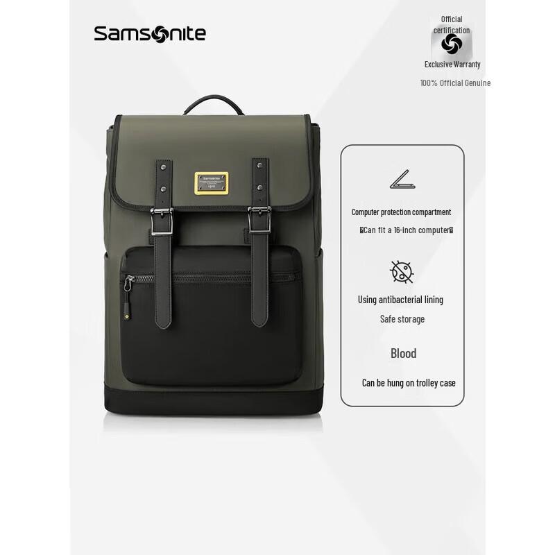 Samsonite TR1*029 Модный дорожный рюкзак для ноутбука с клапаном