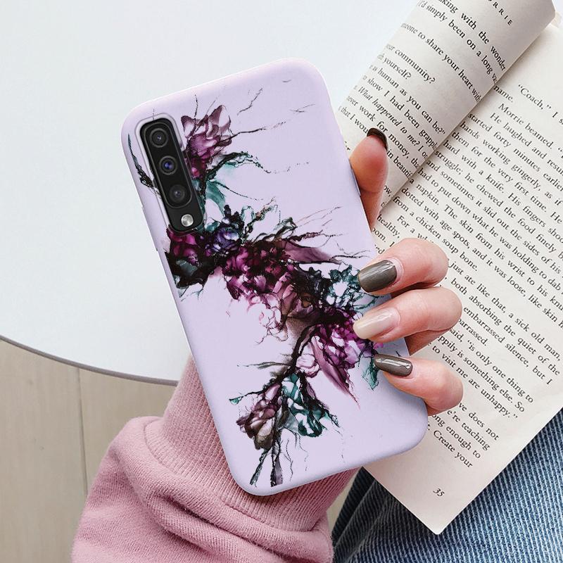 Case For Samsung Galaxy A50 A30S A50S A70 A51 A71 Cover Protective TPU Fundas Fashion Marble Stone Texture Coque Capa Silicone