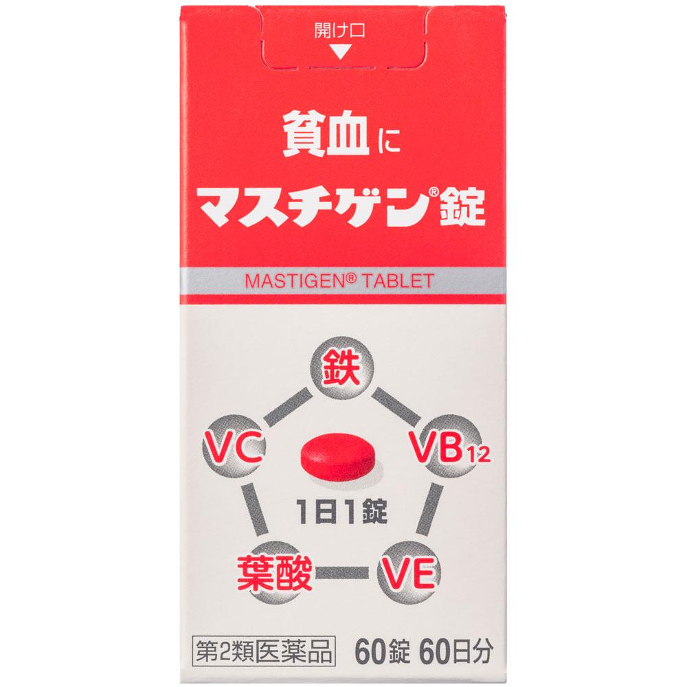 

Nippon Zoki Pharmaceutical Mastigen Tablets 60 tablets Iron supplements Circulatory System Medications (Lifestyle-Related Diseases) Indications: Anemi 1