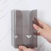 Wandmontierte Taschentuchbox aus Kunststoff, selbstklebend, stanzfrei, Papierhandtuchhalter, kopfüber, platzsparend, Serviettenbehälter fürs Badezimmer