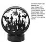 Halloween Night Light Spooky Table Lamp Double Sided Light-up Bat Gothic Castle Decoration for Horror Themed Parties Haunted Houses