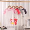 2026 New Modal Flannel Sleepwear for Girls Cartoon Summer Korean Style Short Skirt Baby Princess Dress