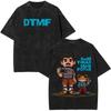 Rapper Bad Bunny Tour  Debi Tirar Mas Fotos DTMF Merch Tshirts Men Fashion Summer Hip Hop Vintage Washed Tshirts Streetwear