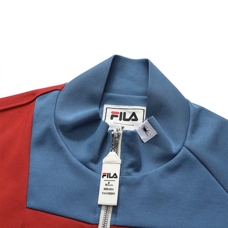FILA X MIHARA YASUHIRO Color Block Retro Stand Collar Jacket Men Jacket F11M213503F-BG