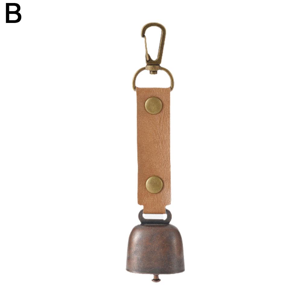 Bear Bell Loud Hiking Bell For Hikers Anti-Lost Pet Bell Dog Bell With PU Leather Strap Noise Maker For Survival Hiking Biking