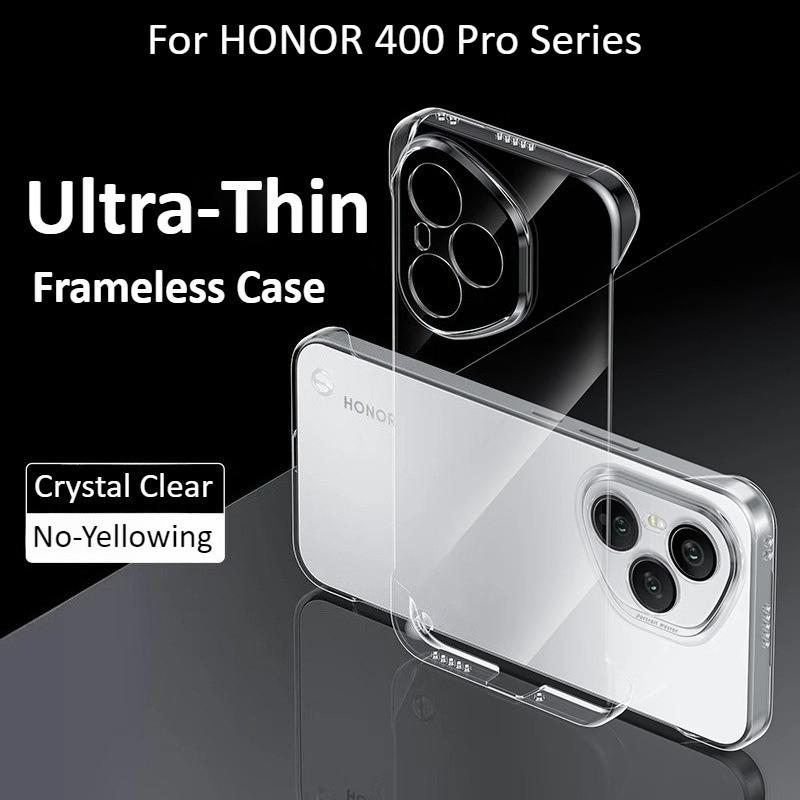 

Для Honor 400 300 200 100 90 80 70 Pro Ultra 80SE Безрамочный ПК Чехол для телефона Для honor Power Прозрачная Ультратонкая Защитная крышка For Honor 70 чистый