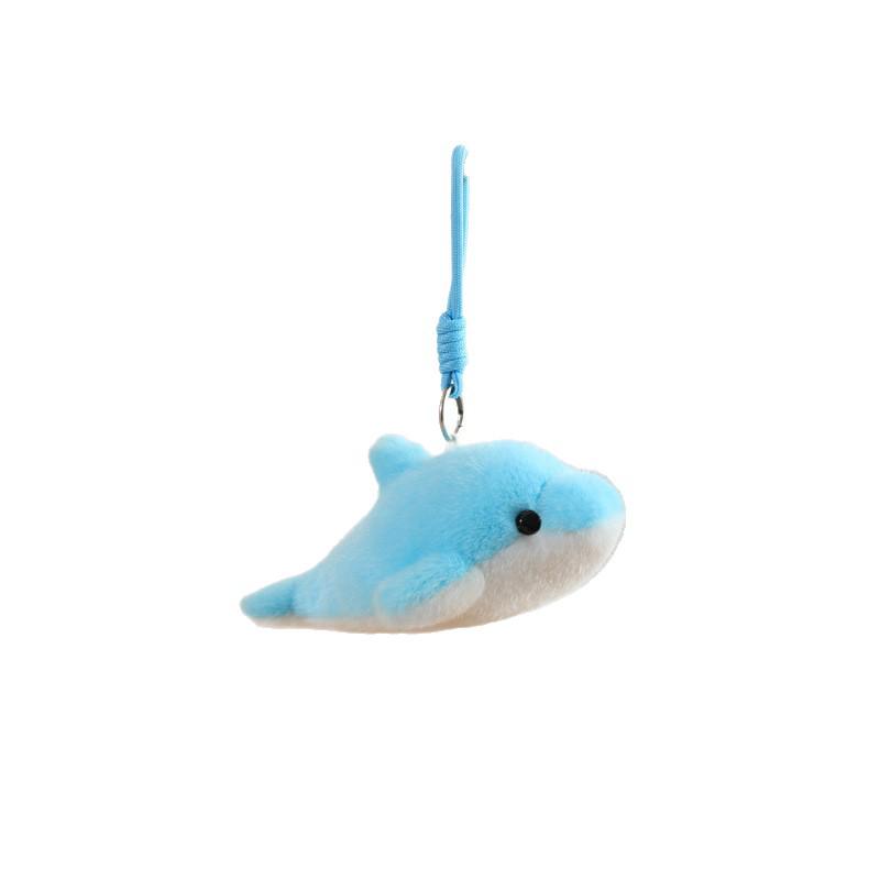 Dolphin & Whale Plush Toy Shark Plushie Keychain Bag Pendant for Girls