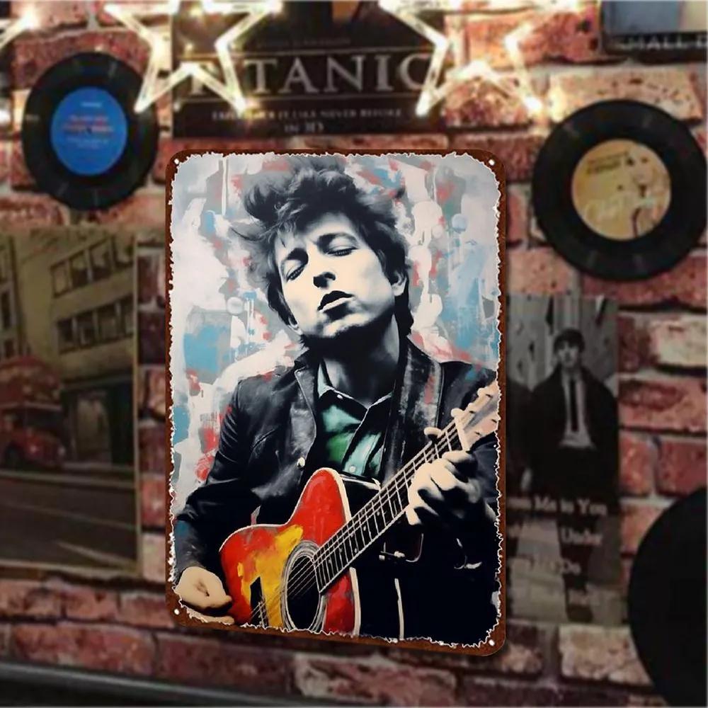 Vintage Metal Music Plaque, Retro Wall Art Decor for Bar Home