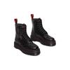Dr. Martens Warner Bros. X  Jadon Series Leather Round Toe Lace-Up Comfortable Versatile Short Martin Boots Unisex Boots Black Red 31749001