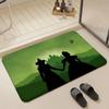 Movie W Wicked Floor Mat Eco  Flannel Doormat Non Slip Odorless Indoor Floor Rug Soft Short Plush Home Mat