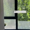 Frosted Glass Film: Anti-Peep, Anti-Collision Privacy Striped Sticker for Office Windows