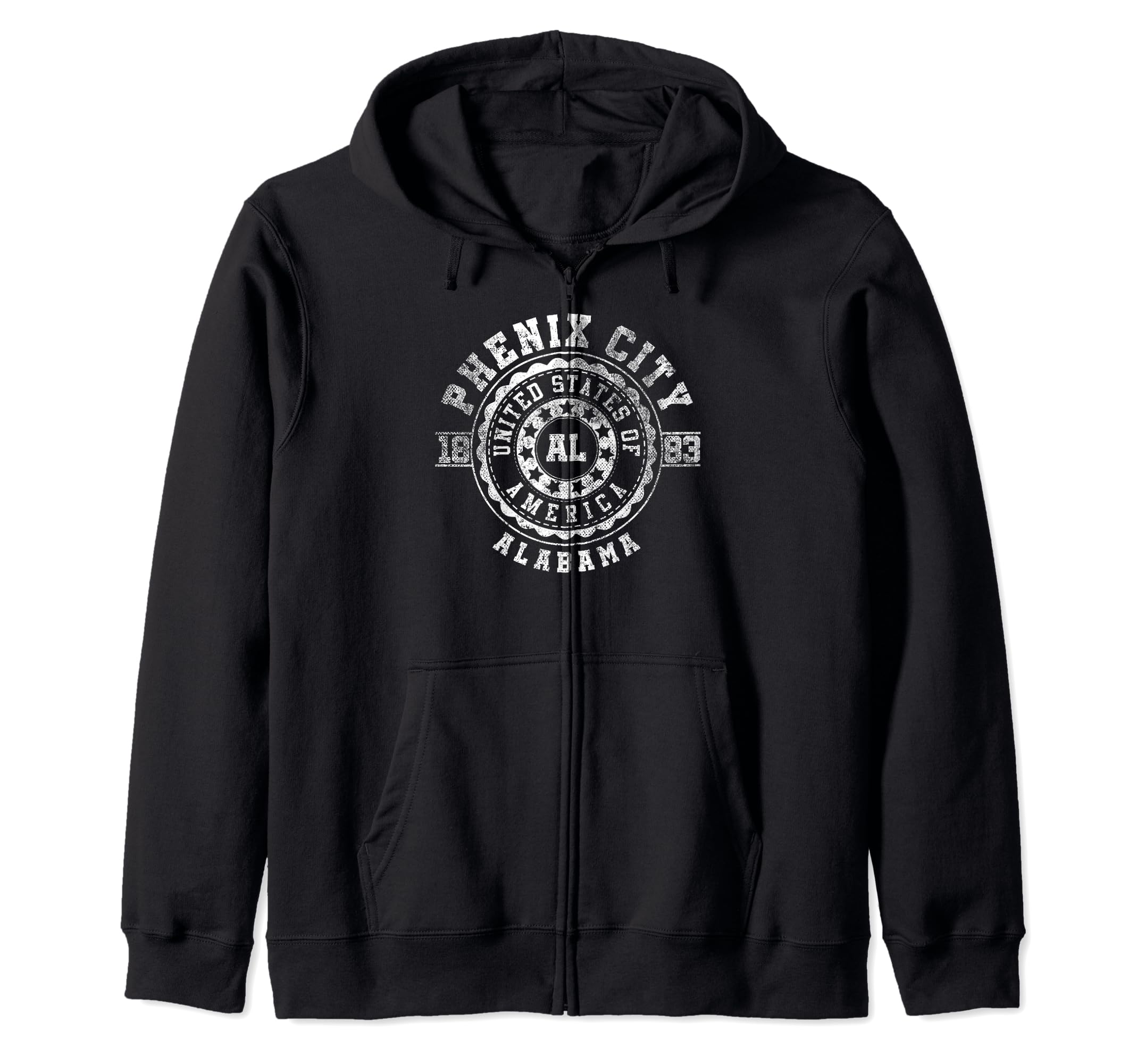 

Phoenix City AL Alabama Zip Hoodie чёрный