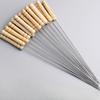 304 Stainless Steel Skewers For Barbecue Kebab Sticks Reusable Meat Skewers Round Rods For Outdoor Grilling
