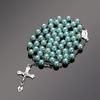 Imitation Pearl Rosary Beads Pendant Chain Handmade Beads Religious Pendants  Christian Jewelry
