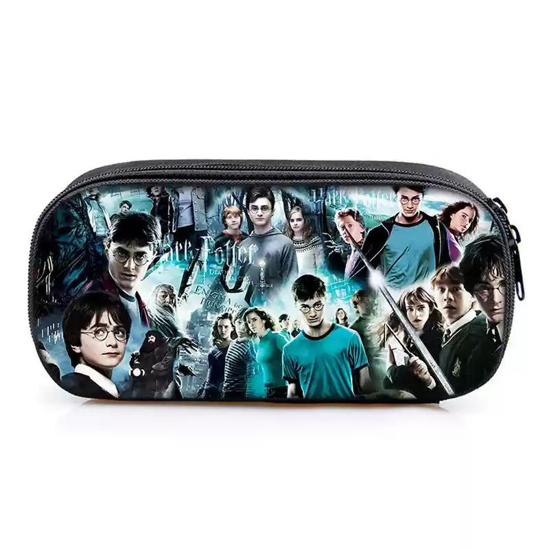 

Harry Potter School Stationery Bag With Nylon Material For Students And Gift Use лавандовий