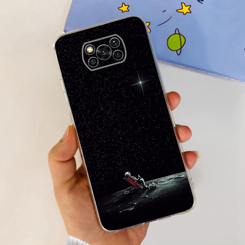 För Xiaomi Poco X3 Pro Fodral Ny Mode Målat Skydd Genomskinligt Silikon Mjukt TPU Telefonfodral För Xiaomi Poco X3 NFC PocoX3 Pro Skal