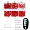 Glitter Rhinestones AB-Flat Back Shiny Stones Nail Art Decoration Mixed Sizes Nail Gems Crystal Strass Accessories