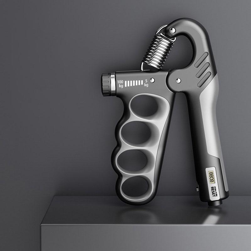 Digital Counter Hand Grip Strengthener Adjustable Resistance Finger Exerciser for Arm Workout Rehabilitation Training Home Fitness