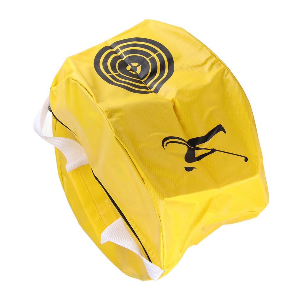 Golf Swing Training Aids Smash Impact Contact Power Golfer Practicing Bag Yellow