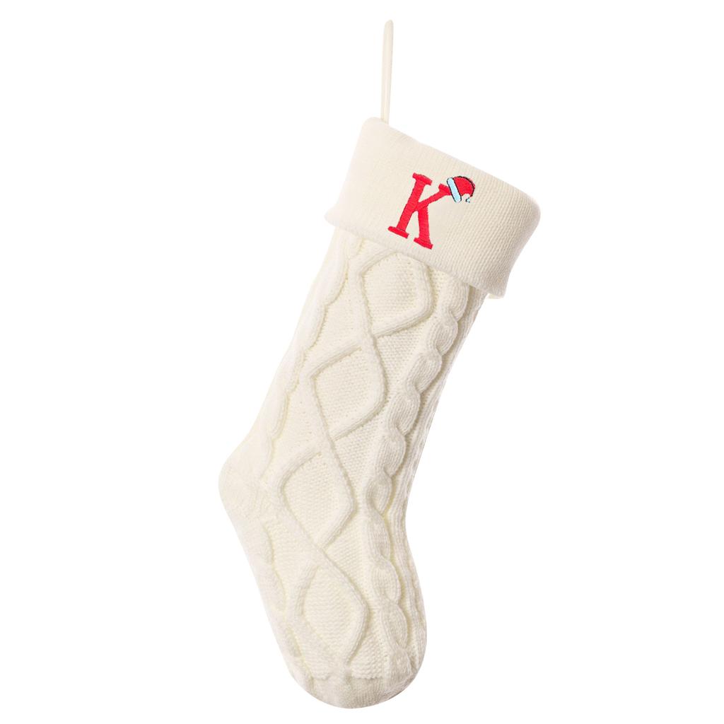 18-tums julstrumpor, Bokstavsstrumpor, Stickade bokstavsstrumpor, Godispresentpåsar