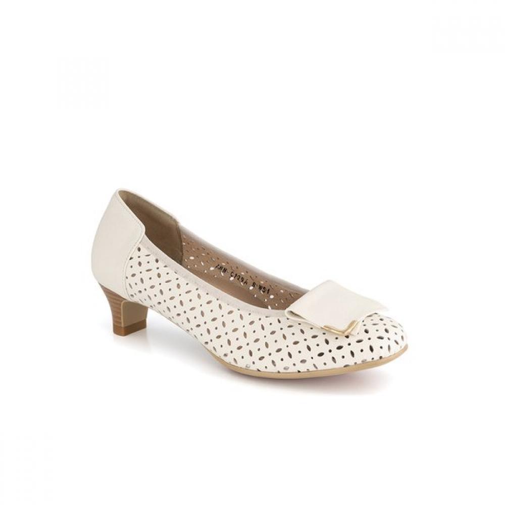 Vainer Women S dreSS ShoeS Hard Steel Punch Stretch Leather 129a0v1iv Ivory 225