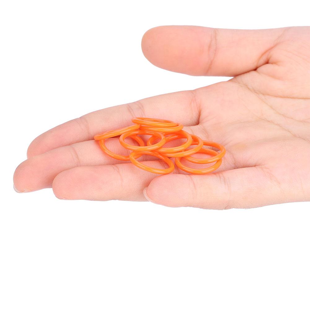 10pcs 13.8*1.9mm High Strength Polyurethane O‑rings for Paintball Gun CO2 Air Tank (Orange)